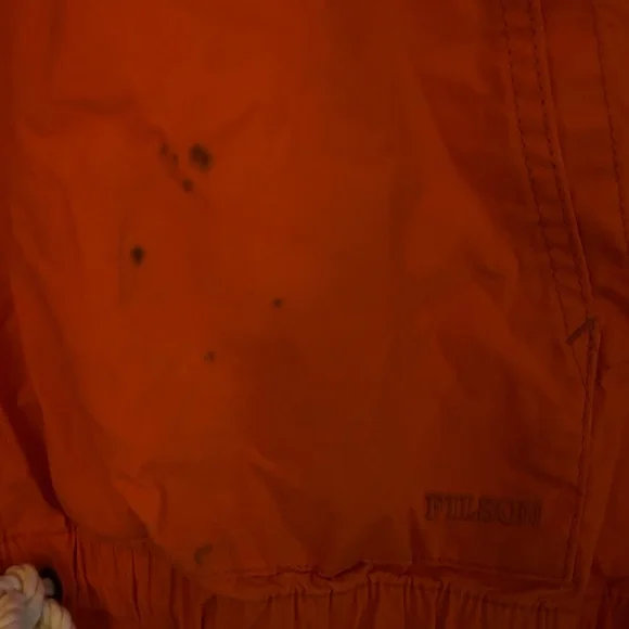 Filson Women’s Ranger Hooded Popover Bright Orange Hooded Jacket - Picture 7 of 10